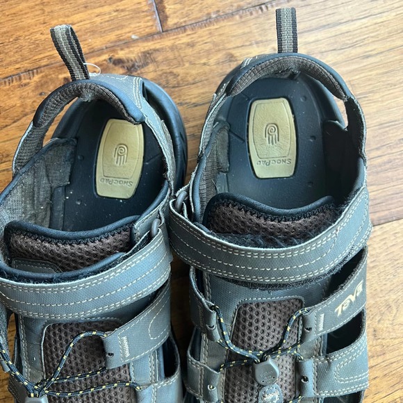 Teva Forebay Mens Coffee Closed Toe Sandals 12 - Picture 4 of 9